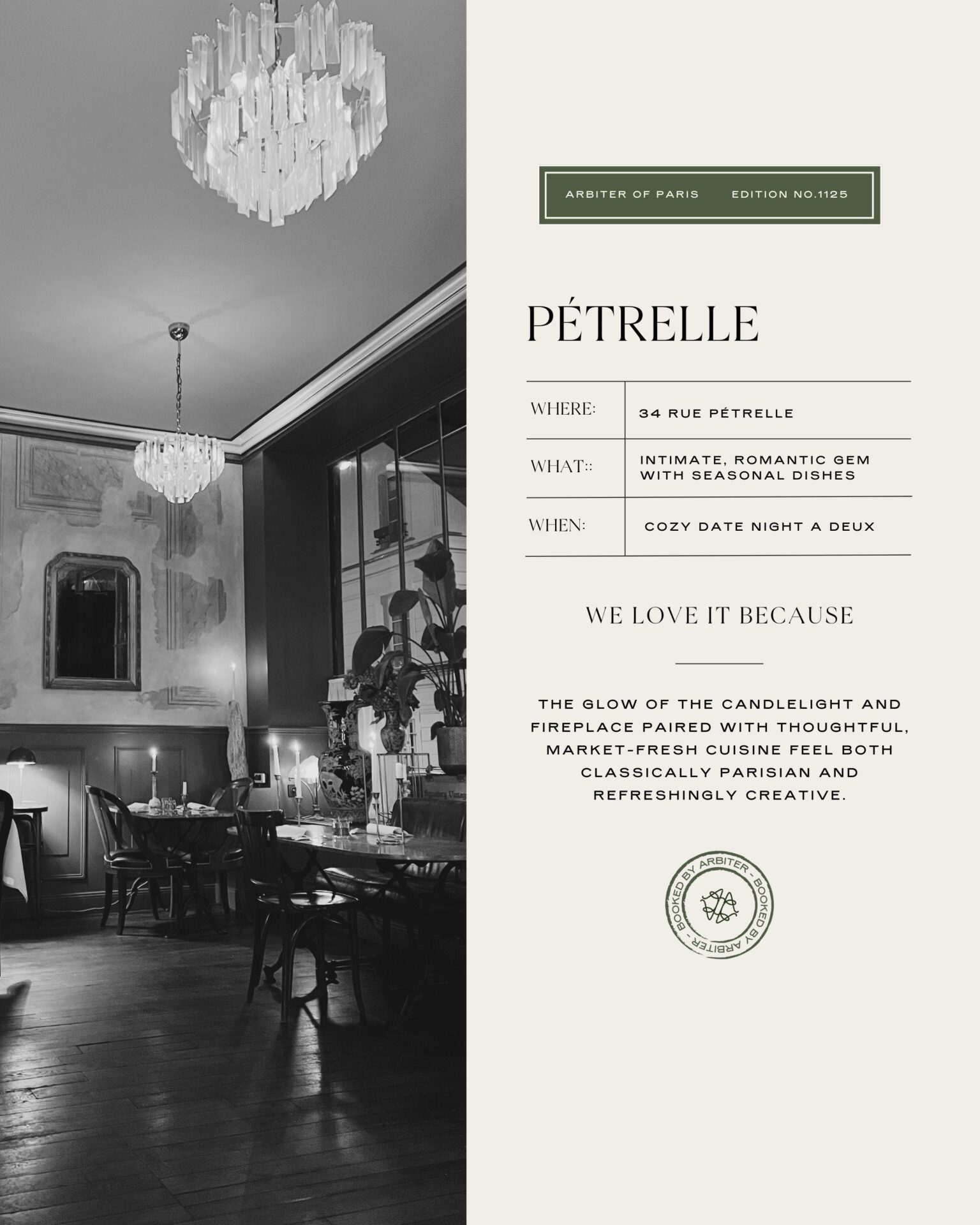 Arbiter It-List: The Top 5 Paris Restaurants We're Booking This Fall