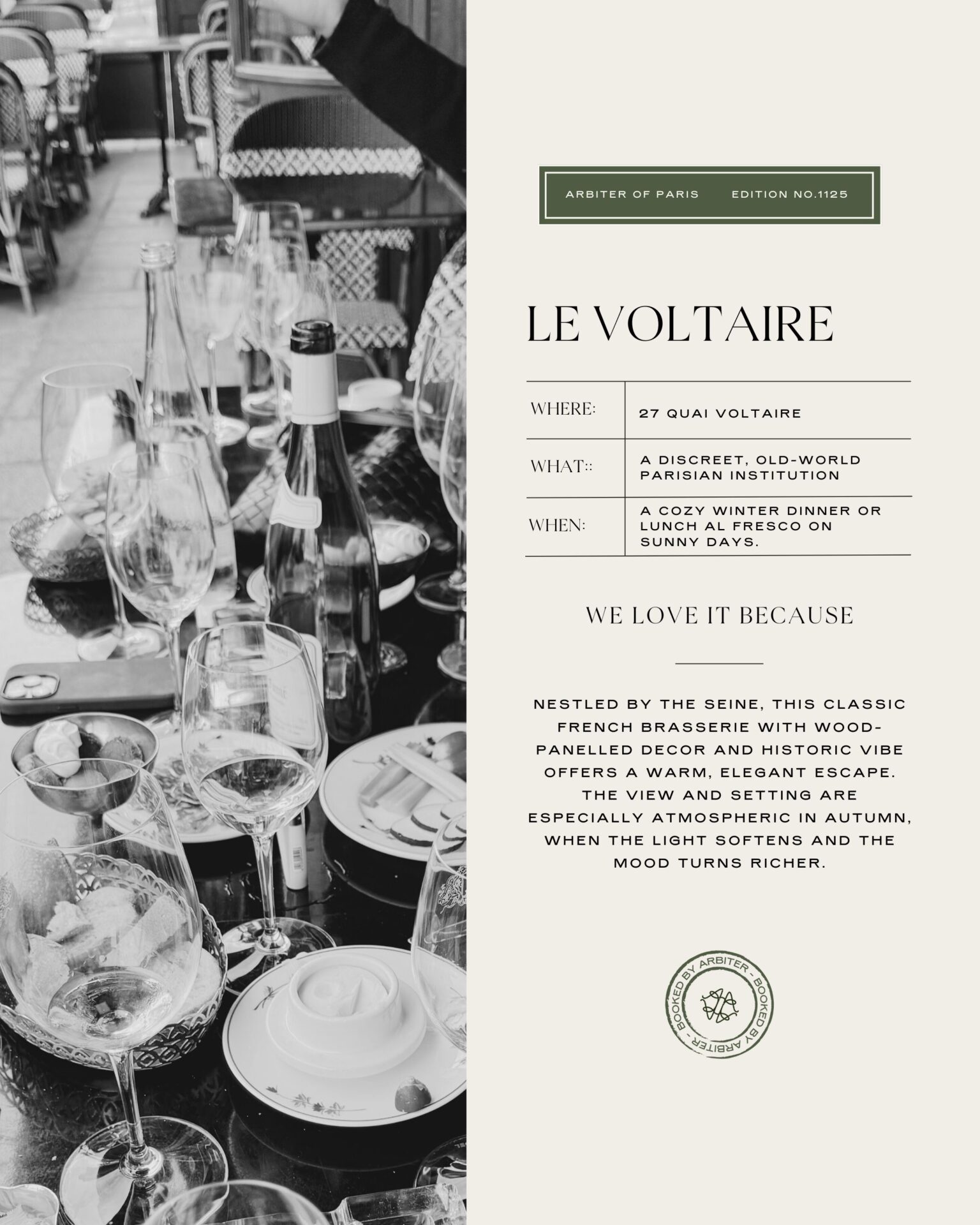 Arbiter It-List: The Top 5 Paris Restaurants We're Booking This Fall