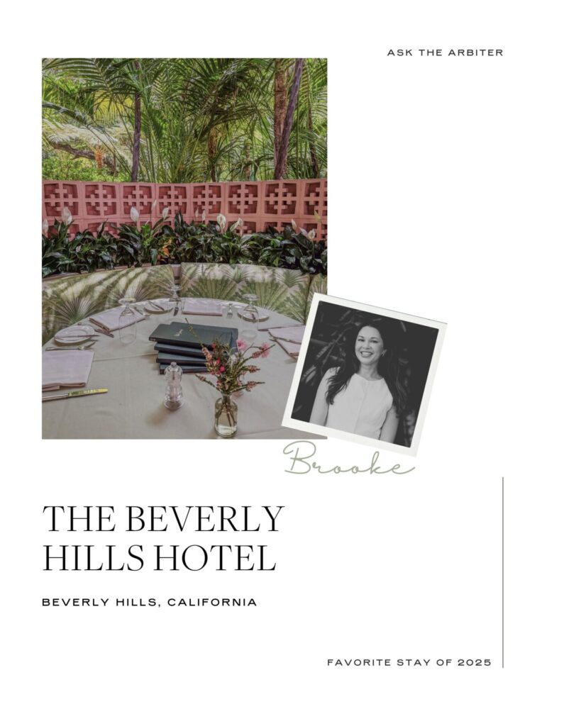 Brooke Brackett's favorite hotel stay of 2025: The Beverly Hills Hotel