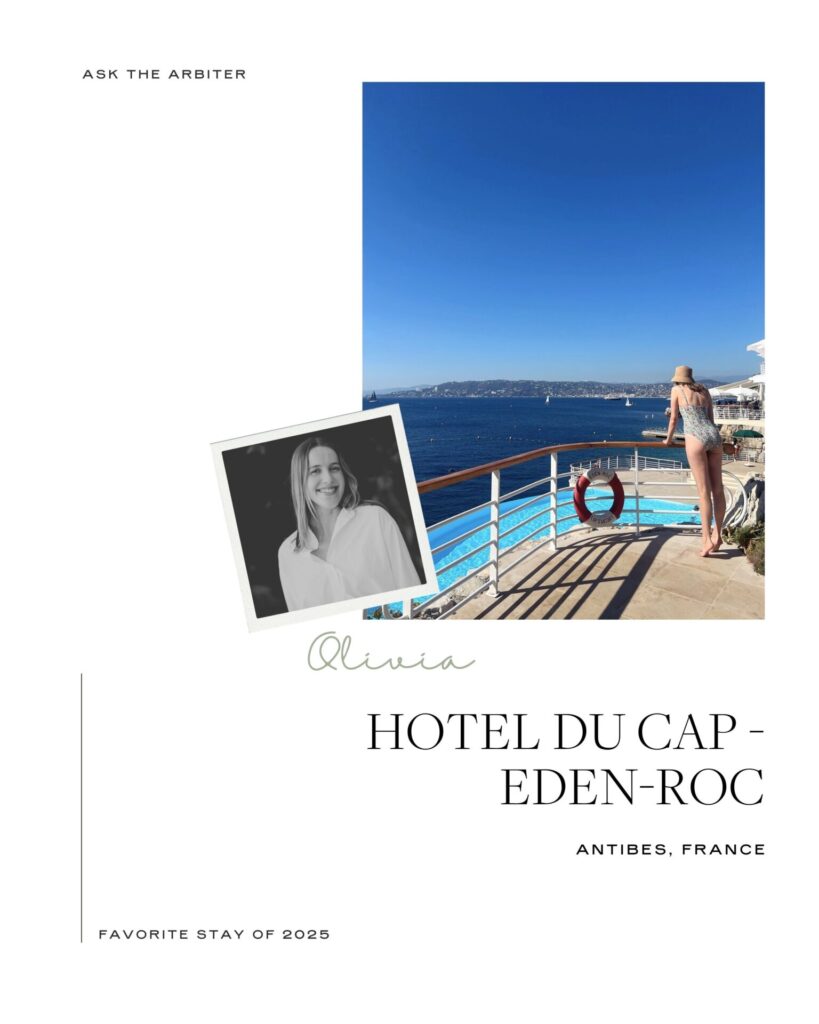 Olivia Kushner's favorite hotel stay of 2025: Hotel du Cap-Eden-Roc