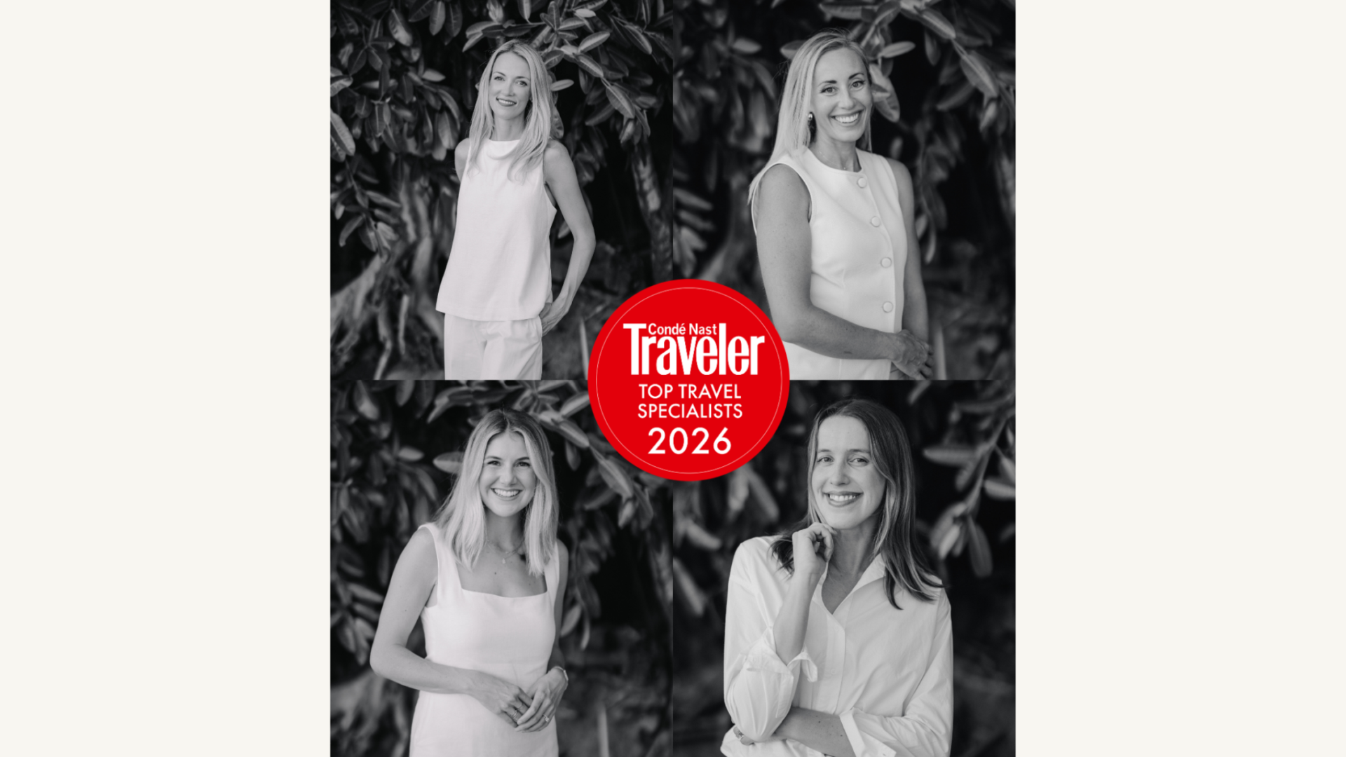 Four Arbiter Travel advisors named to Condé Nast Traveler's Top Travel Specialists 2026 list.