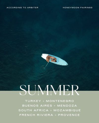 According to Arbiter: Honeymoon Destination Duos We Love for 2026 for Summer