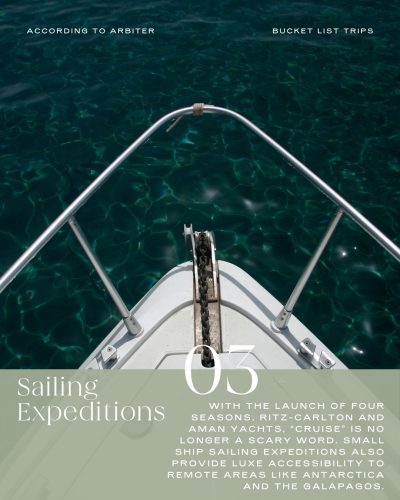 Bucket List Trips: Sailing Expeditions